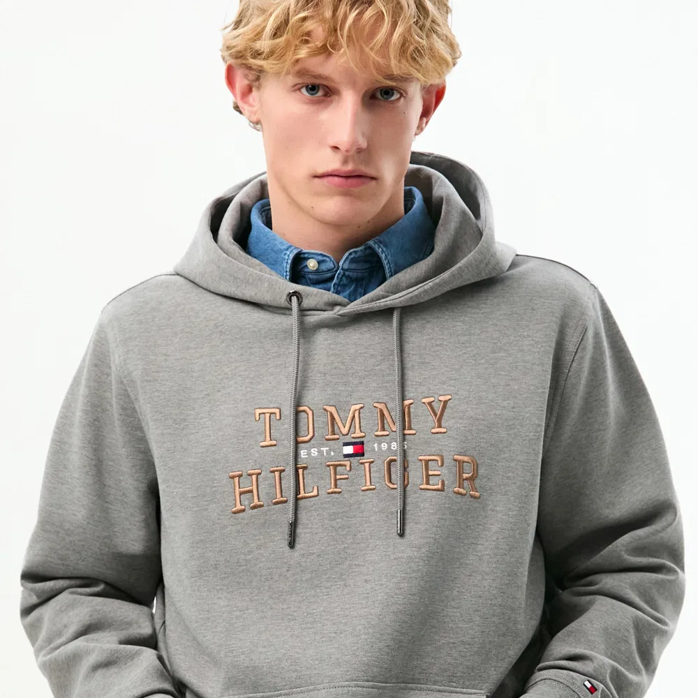 Мужское худи Icon Intechno серое от Tommy Hilfiger — фото 4