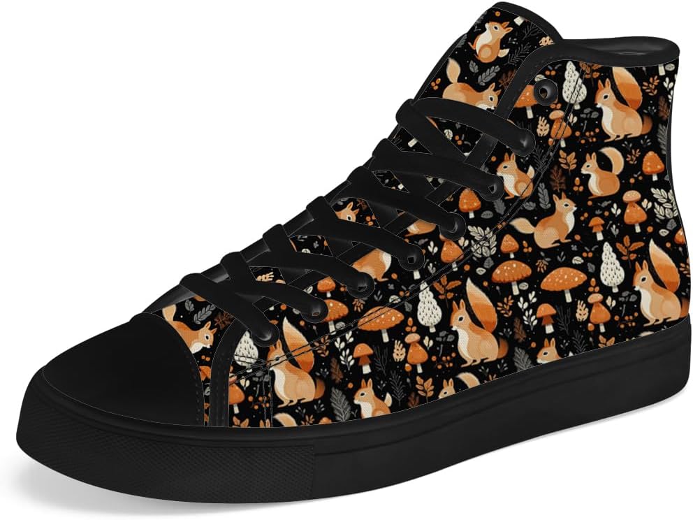 

Кеды Chebing для мужчин и женщин с высоким верхом, из канвы, сшнурованные, повседневные, черный