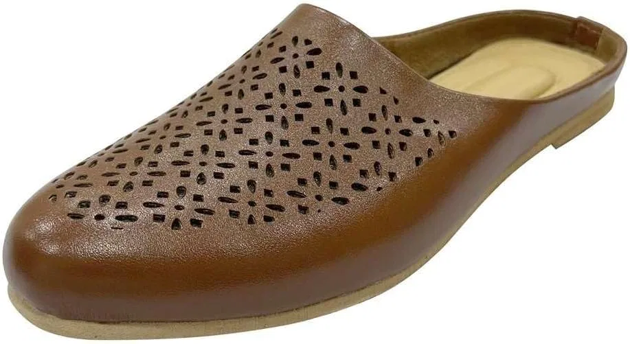 Сандалии традиционные индийские для мужчин, кремовые, Tan Mule Shoe Bazar