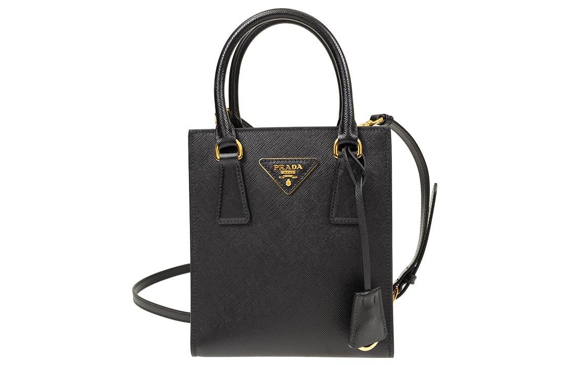 

PRADA Кожаная сумка через плечо на каждый день женская черная