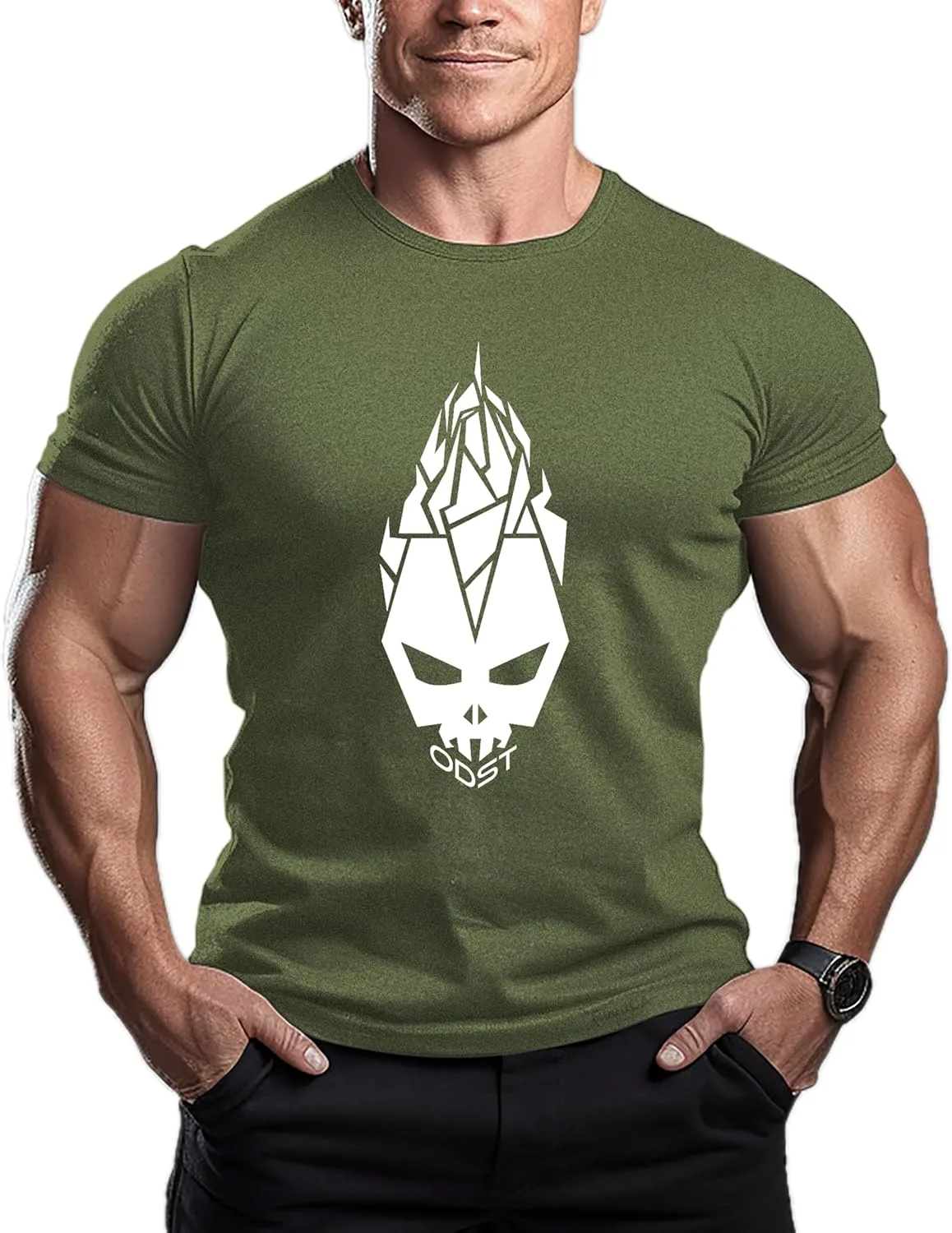 

ODST - мужская футболка для бодибилдинга Slim Fit ReedCA