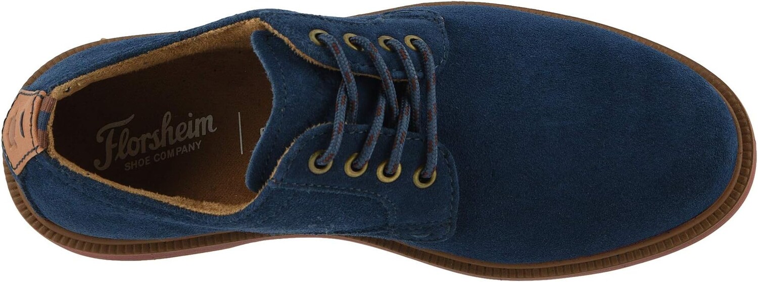 Оксфорды Supacush Plain Toe Ox, Jr. Florsheim, цвет Navy Suede/Brick Sole — фото 2