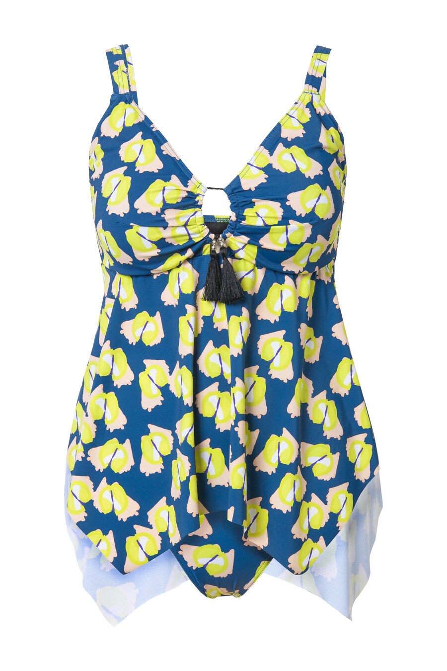 

Платье-купальник с треугольными чашечками Ulla Popken, синий