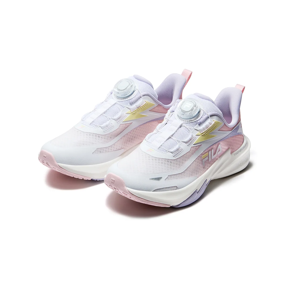 FILA KIDS Детские беговые кроссовки FILA PERFORMANCE FPF Slip Resistant Cushioning Breathable White/Crystal Fuchsia — фото 4