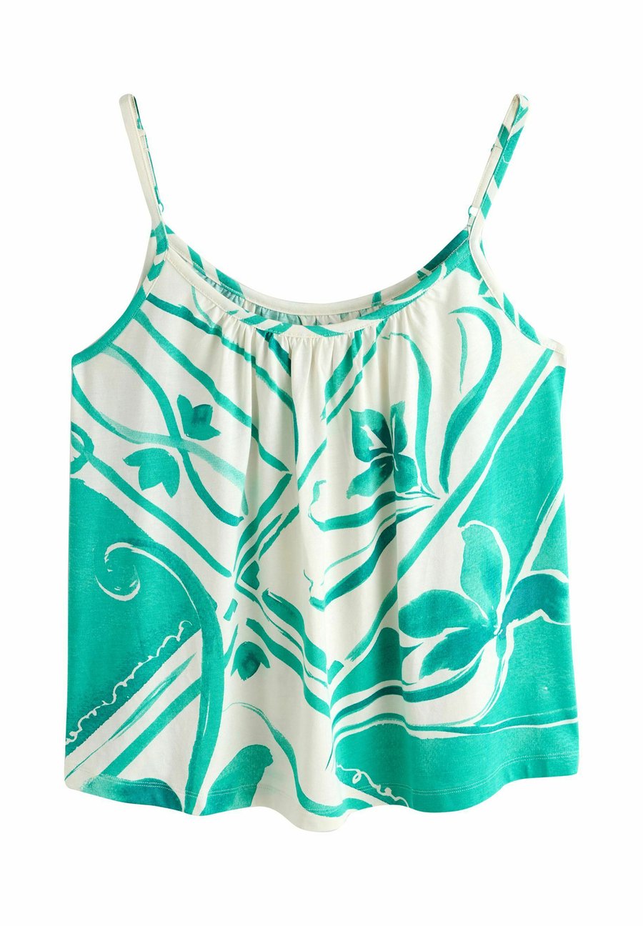 

Топ Next REGULAR FIT , Teal Ecru Floral Print/Beige