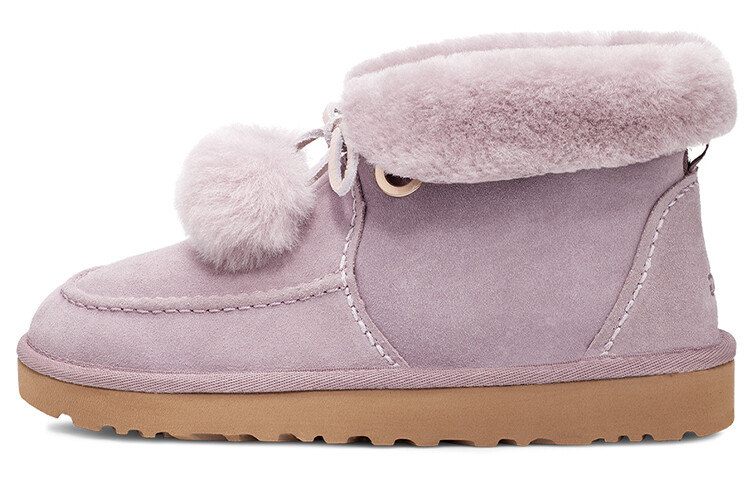 Угги женские UGG Kyrina Bow Pom, фиолетово-розовый