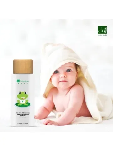 Детский шампунь и гель для душа с алоэ вера и ромашкой Dr Botanicals — фото 4