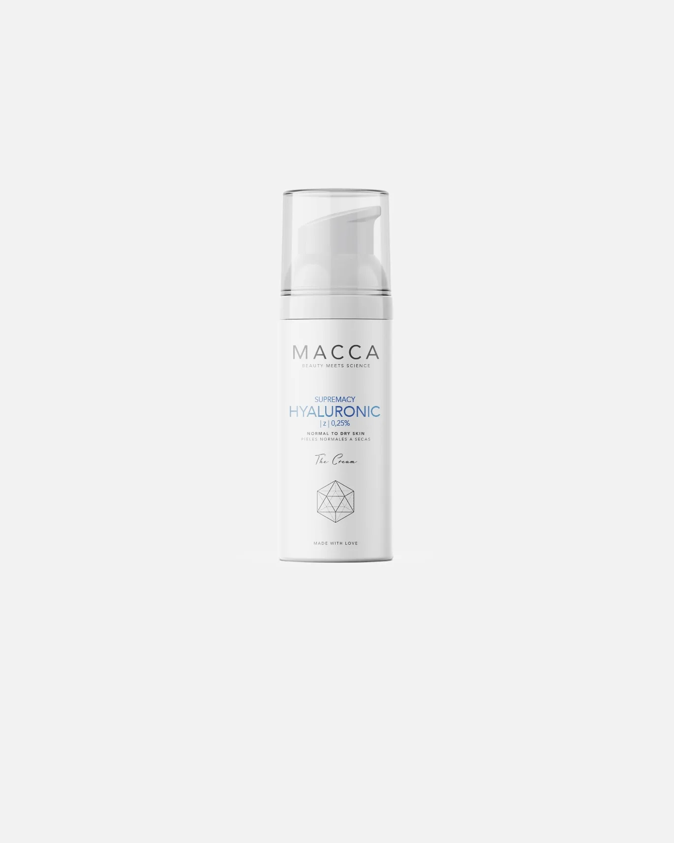 Крем для лица Macca — Facial Treatment Supremacy Hyaluronic Z . % для нормальной и сухой кожи, 50 мл