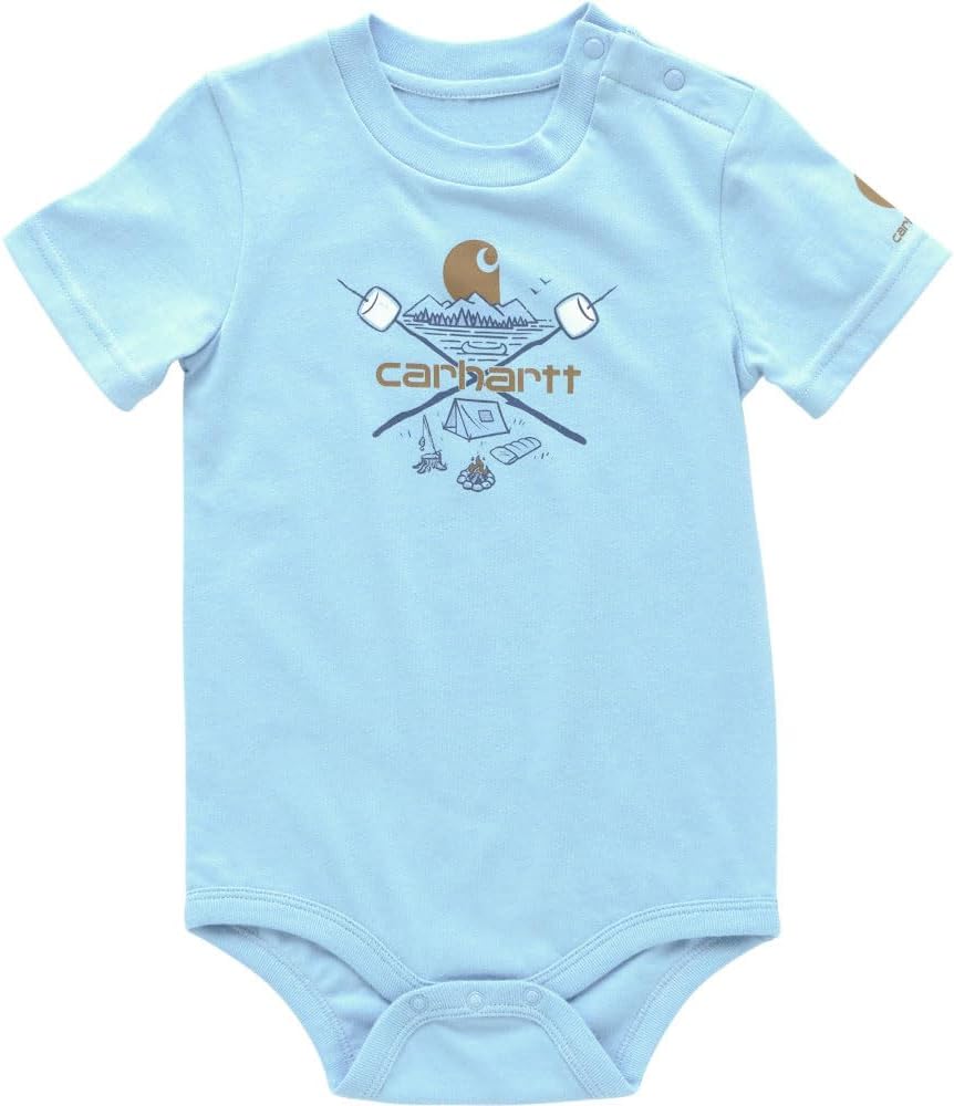 

Carhartt Kid's CA6646 футболка с коротким рукавом для кемпинга - мальчики, Fresh Water