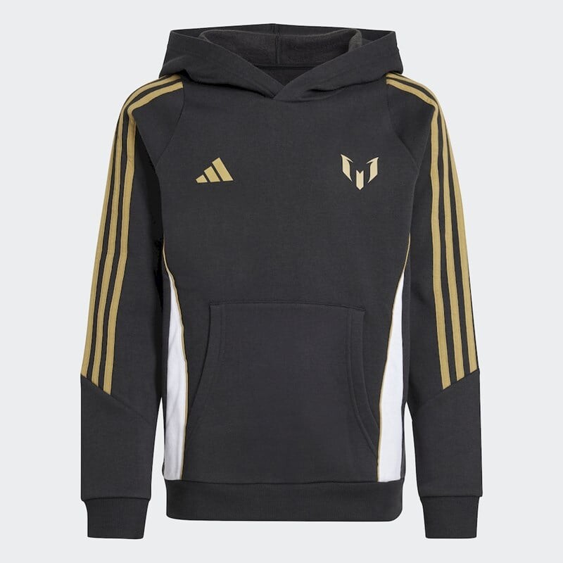 

Детская толстовка с капюшоном Месси Adidas, черный