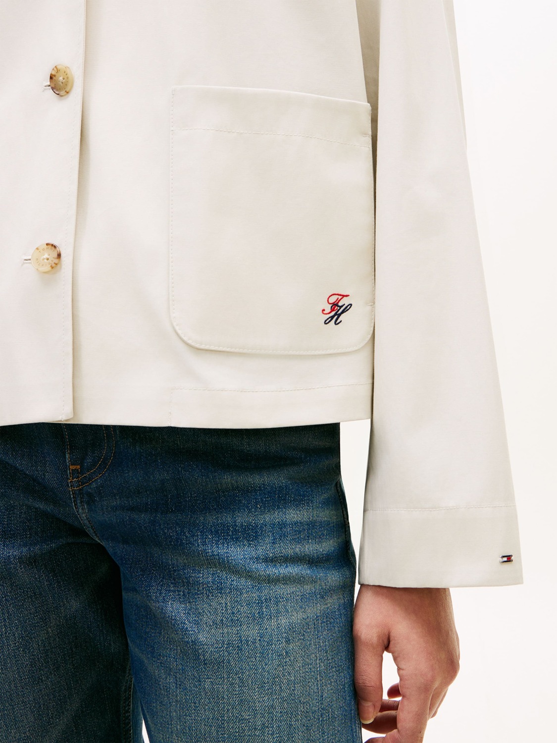 TOMMY HILFIGER Куртка для межсезонья в цвете Cream — фото 2