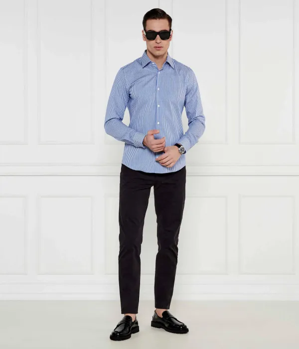 Брюки из оникса Slim fit Boss Orange, черный — фото 2