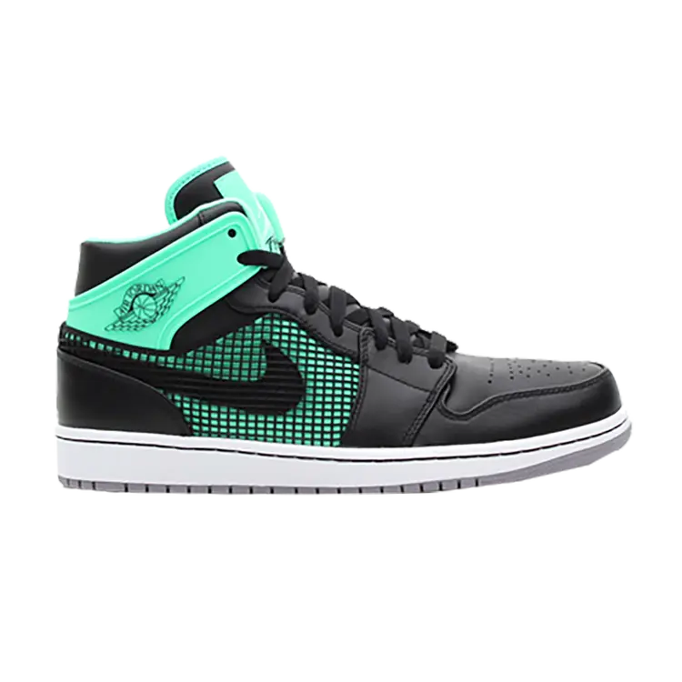 

Кроссовки Air Jordan 1 Retro '89 'Green Glow', черный