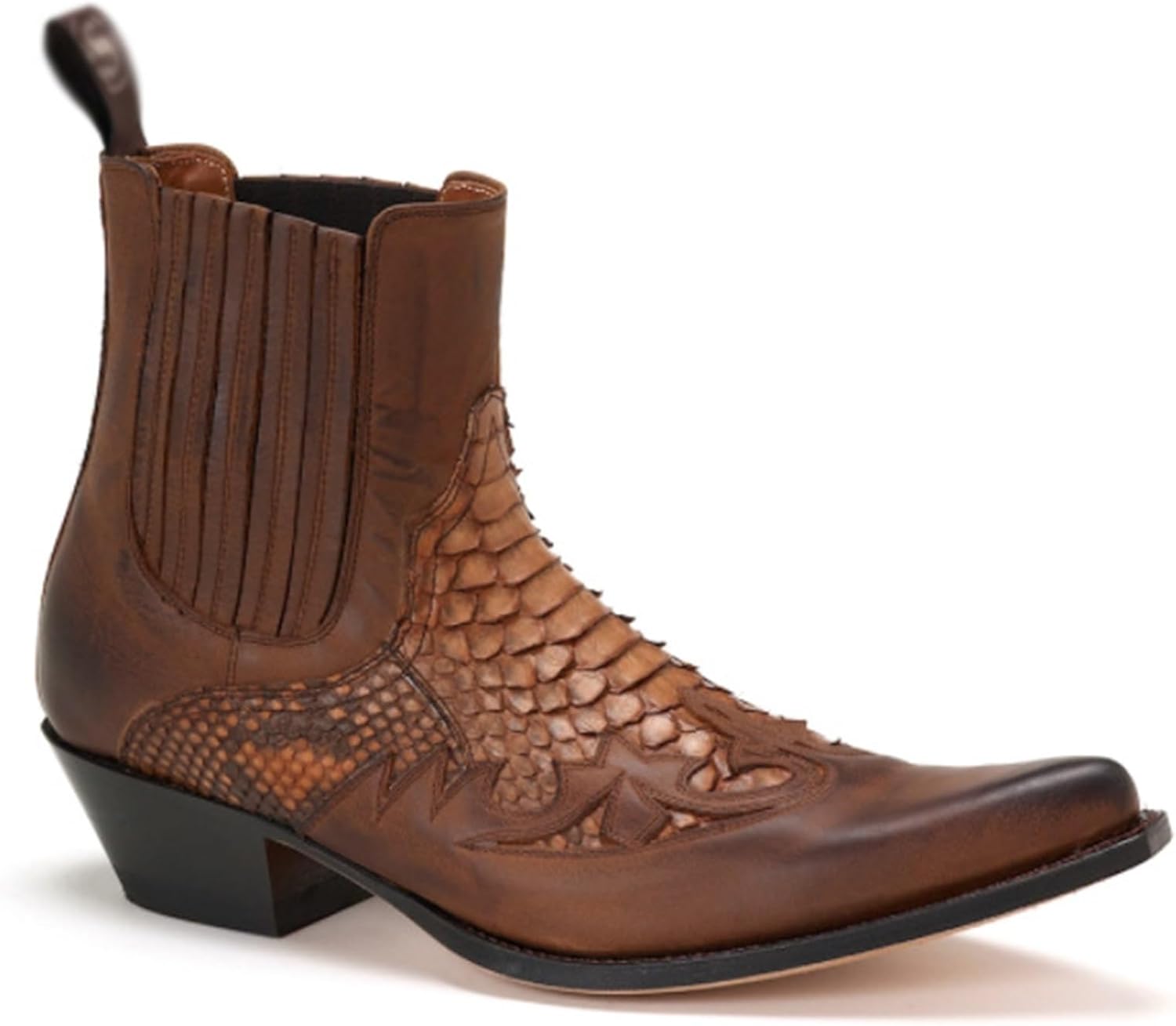 

Западные ковбойские сапоги для женщин и мужчин с острым носком, низким каблуком, вышивкой, прочные верховые сапоги, повседневная мода, ретро классические короткие сапоги для весны и осени, деревенские сапоги (Цвет: коричневый женский / 5,5 мужск...