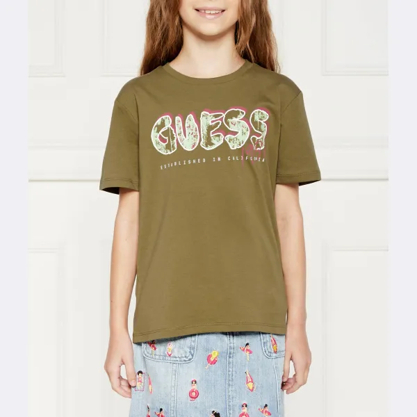 

Футболка стандартного кроя Guess, зеленый
