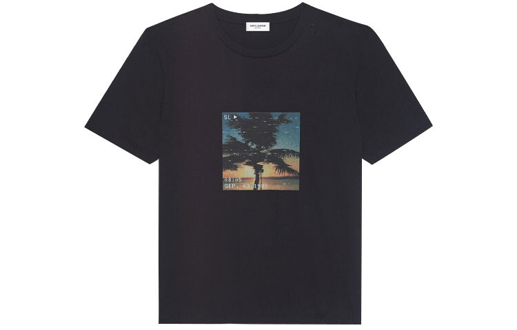 

Футболка мужская Saint Laurent Palm Tree, черный