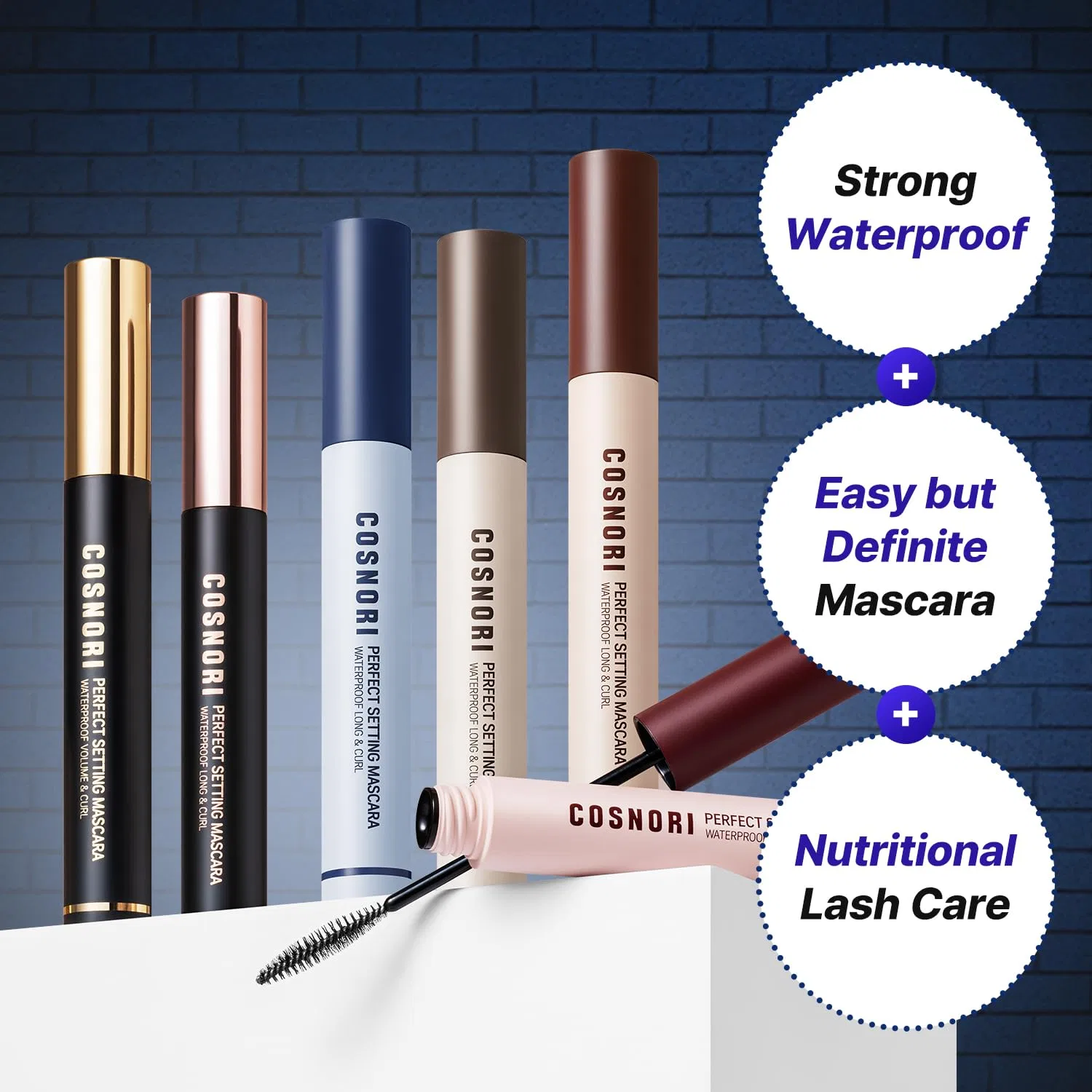 Водостойкая тушь для ресниц «Perfect Waterproof Mascara Long&Curl 02 Cozy Brown» от COSNORI Cosnori — фото 2