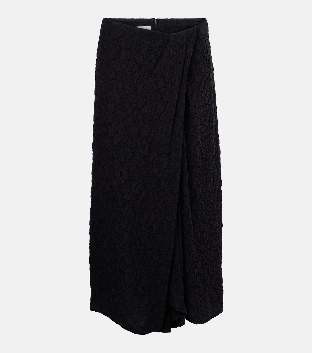 

Юбка миди со сборками Dries Van Noten, черный