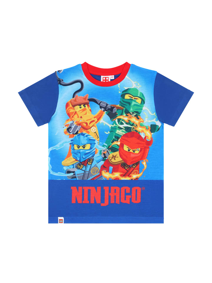 Пижама LEGO Ninjago, короткий комбинезон для сна, синий — фото 3