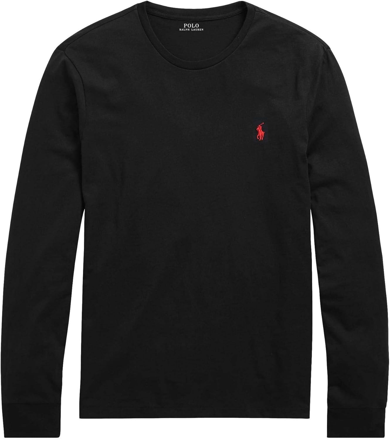 

POLO RALPH LAUREN Мужская футболка с длинным рукавом Classic Fit Soft Touch, Basic Black, Черный, POLO RALPH LAUREN Мужская футболка с длинным рукавом Classic Fit Soft Touch, Basic Black