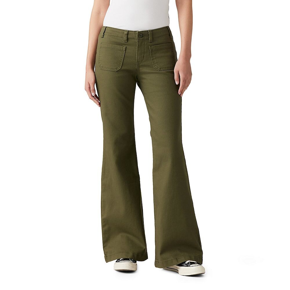 

Женские брюки-клеш Levi's Superlow, цвет Olive Night