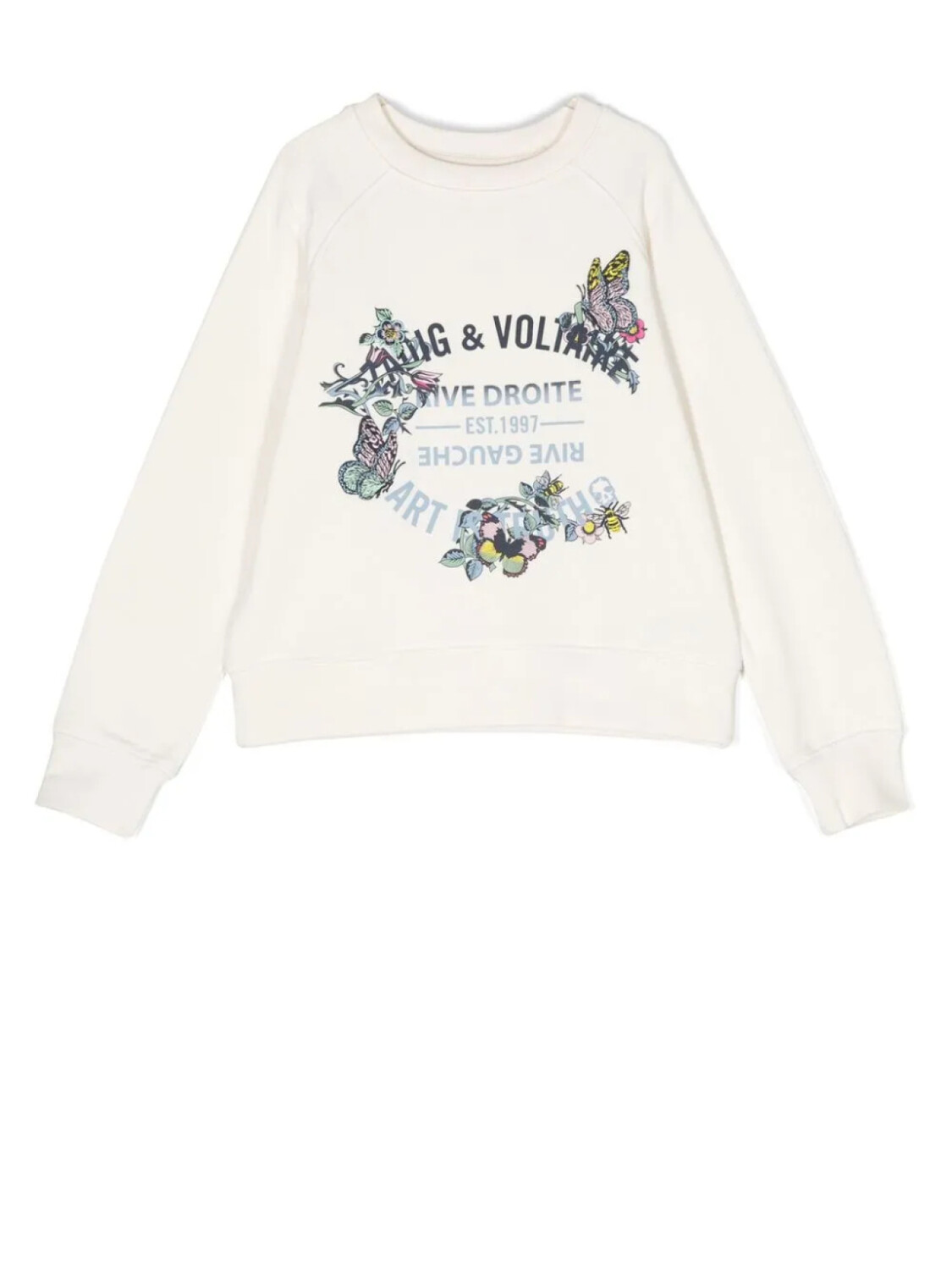 

Zadig & Voltaire Kids толстовка с цветочным принтом, нейтральный