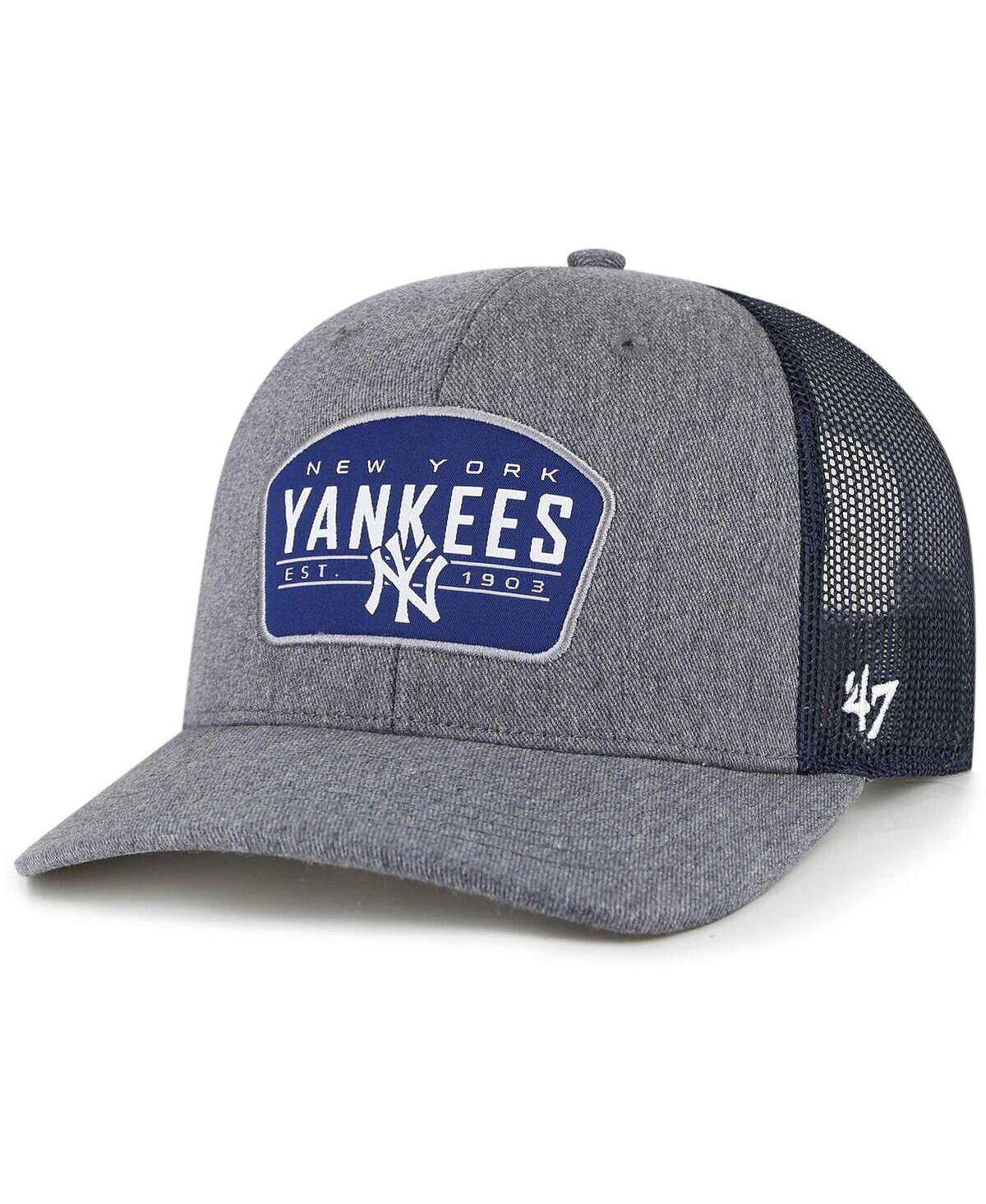

Мужская темно-серая кепка New York Yankees Slate Trucker Snapback '47 Brand
