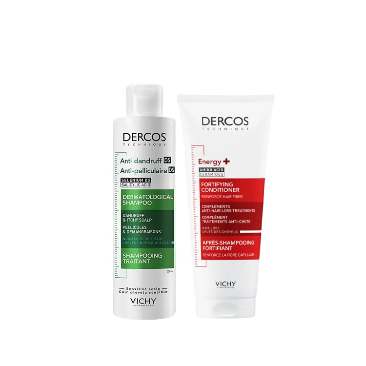 Набор шампуня и кондиционера унисекс Vichy, Two-Piece Set: Root Source Green Logo Shampoo 200ml+Root Source Red Logo Conditioner 200ml