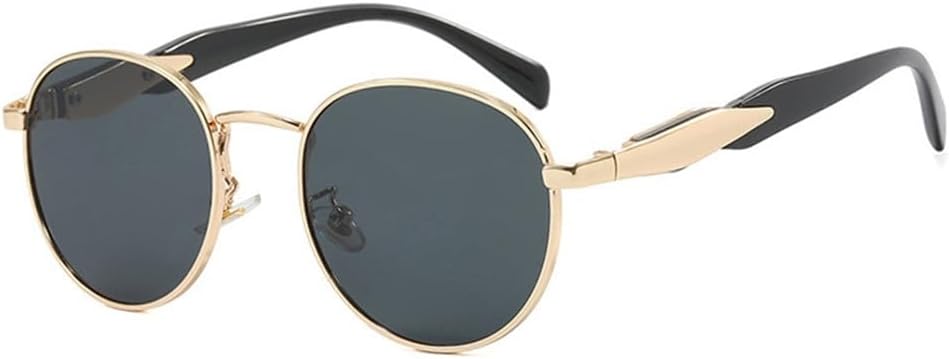 

Женские солнцезащитные очки с металлической овальной оправой и плавным изменением цвета, с защитой от УФ-излучения UV400, для занятий спортом на открытом воздухе и путешествий UYPTK, Gray