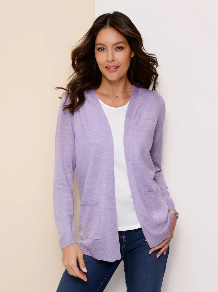 

Длинный кардиган Classic Basics, цвет Lavendel-Ecru-Meliert