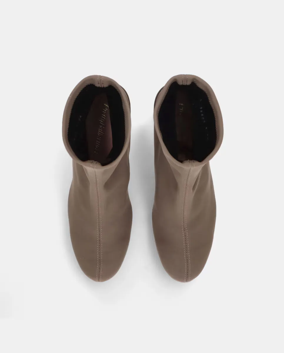 Женские ботильоны из водостойкой эластичной ткани Pretty Ballerinas, темно-коричневый — фото 3
