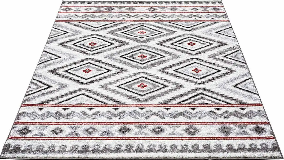 

Ковер Carpet City "Moda 1129", прямоугольный, короткий ворс, гостиная 160х225 см, красный