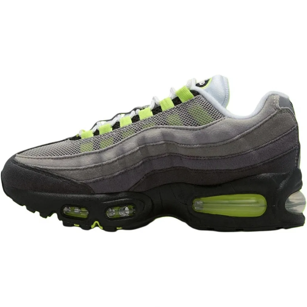 Кроссовки Air Max 95 Low top детские беговые серые черные для подростков Nike, Gray Black