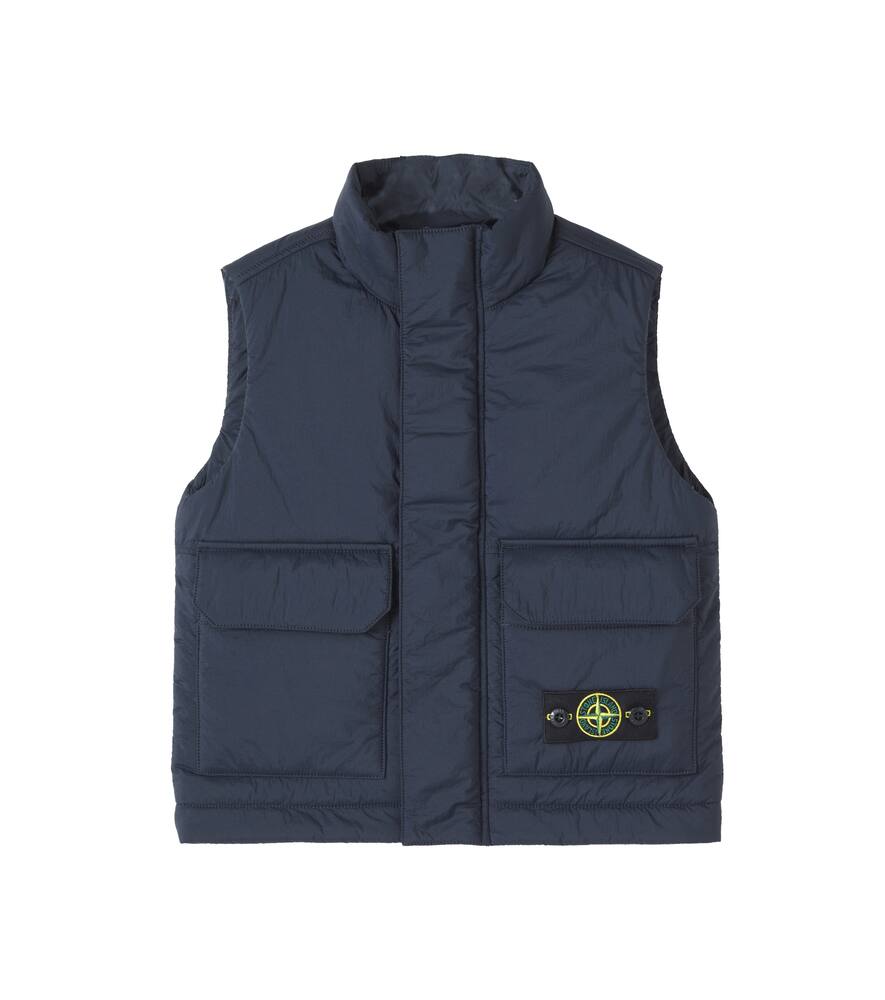 

Утепленный жилет с капюшоном Stone Island Junior, Navy Blue