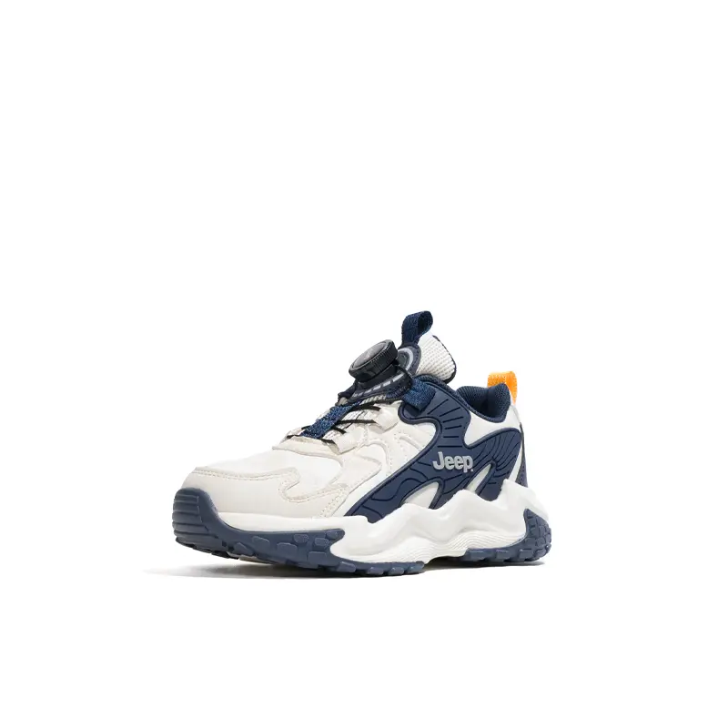 

Низкие детские повседневные кроссовки Kids' Jeep темно-синие бежевые