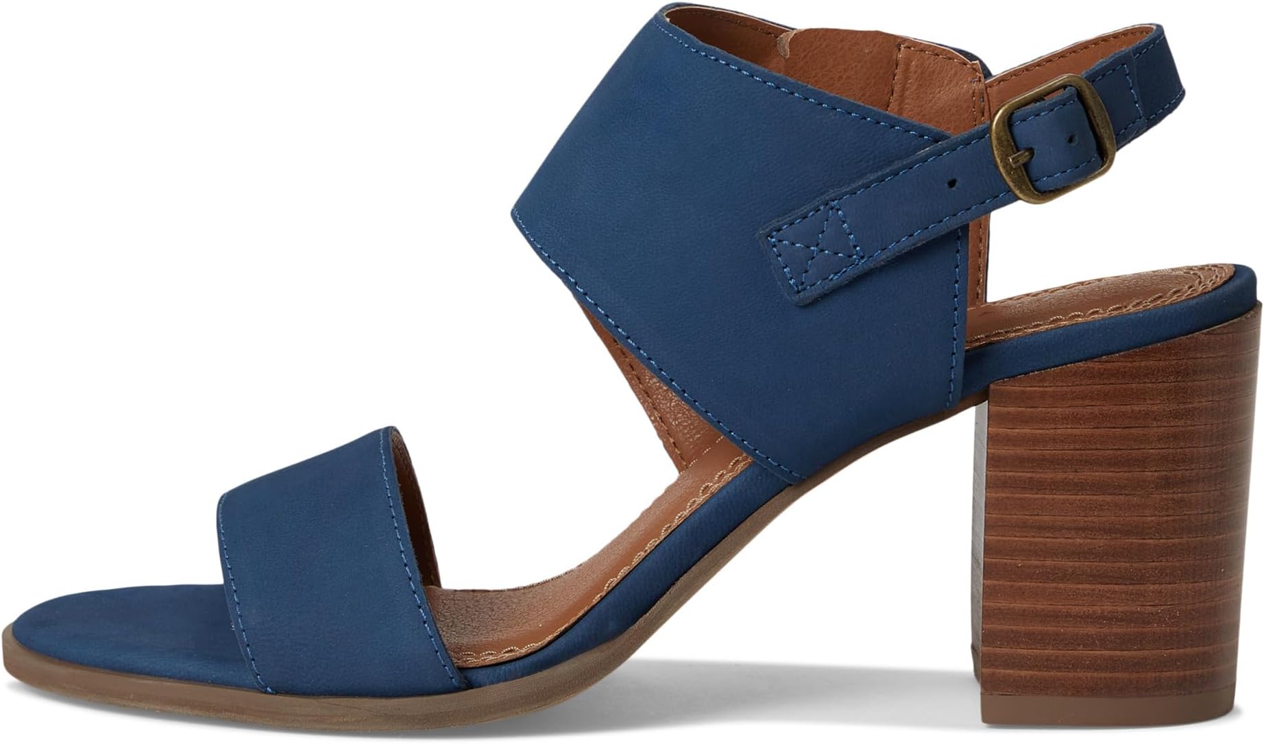 Сандалии Lucky Brand Dinzin Double Band Heeled Sandals, цвет Dark Chambray — фото 4