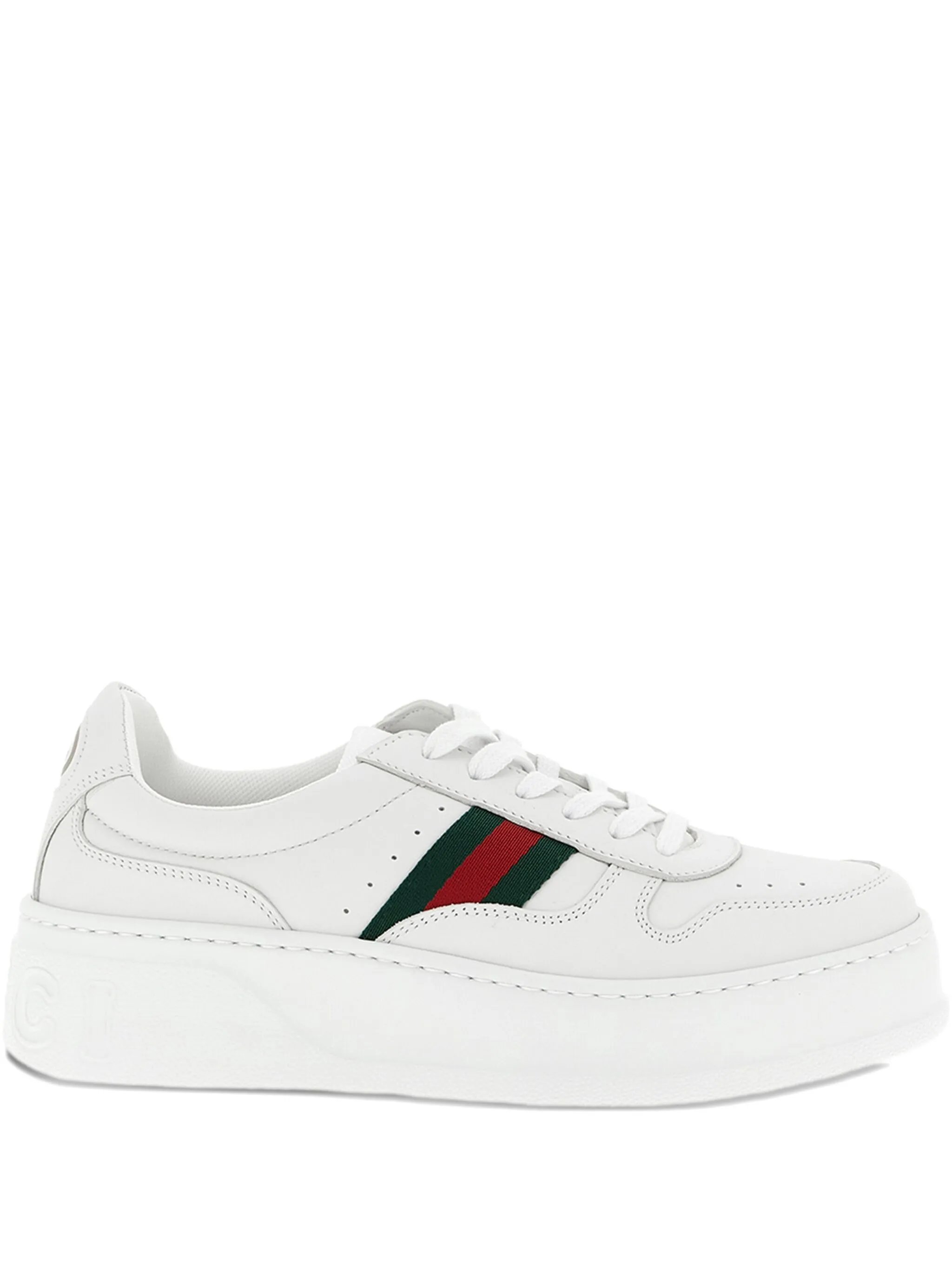 Кроссовки с отделкой Web и логотипом Gucci, белый