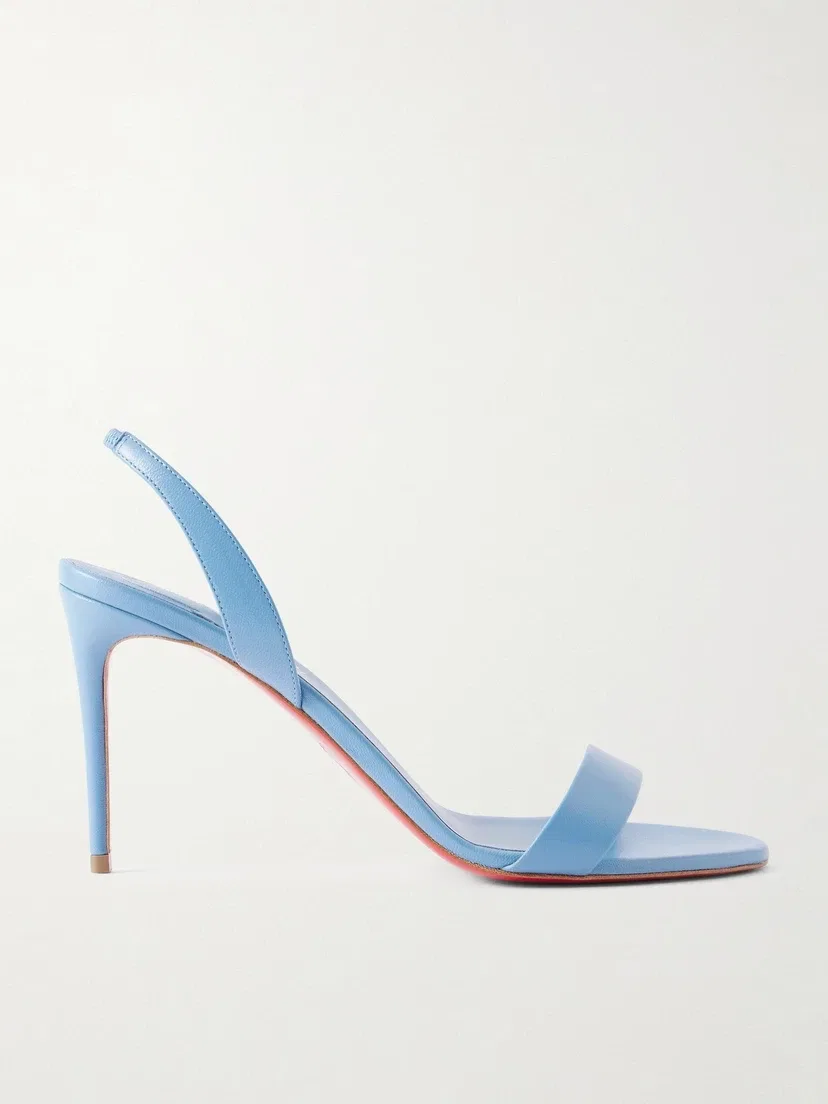 O Marilyn 85 кожаные сандалии Christian Louboutin, голубой