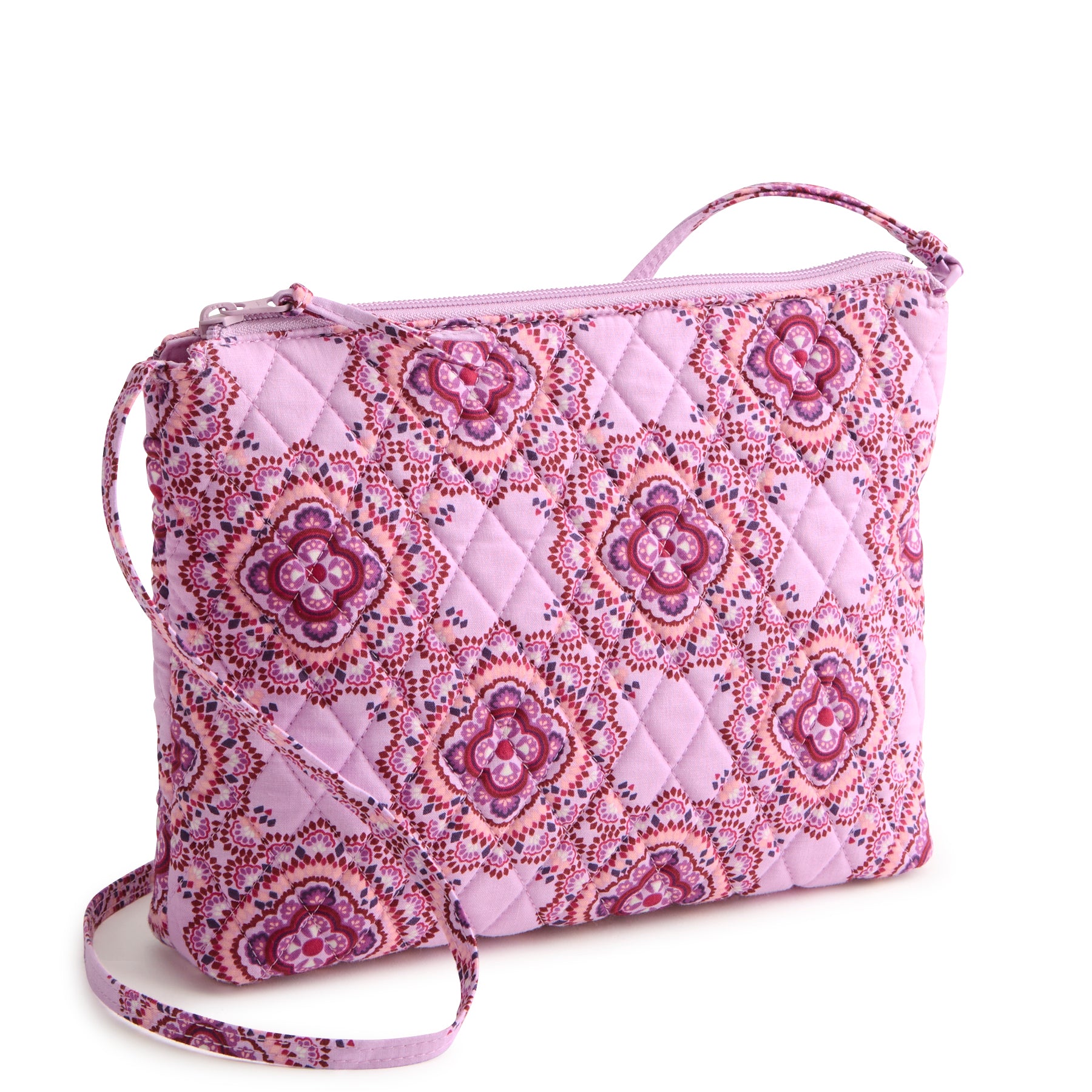 

Выходная хлопковая большая сумка-кроссбоди Hipster Vera Bradley, лавандовый