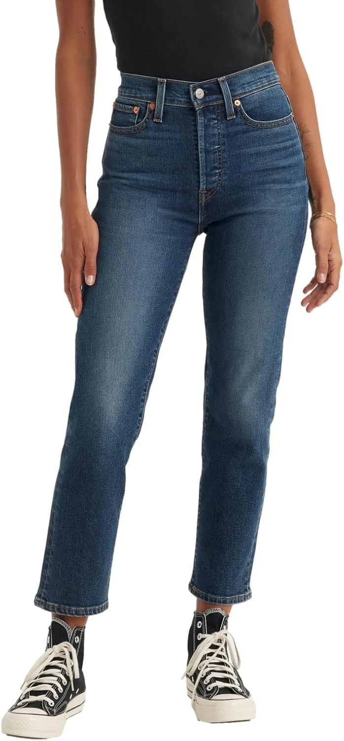 Levi's Women's Wedgie Straight джинсы, индиго