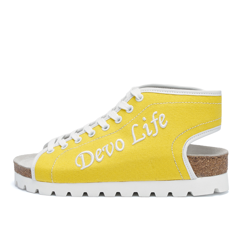 Devo Life Женские сандалии на одной застежке желтые, цвет Yellow