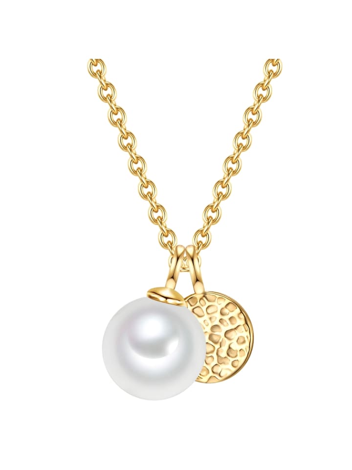 

Valero Pearls Колье из стерлингового серебра с пресноводным культивированным жемчугом в оправе из желтого золота