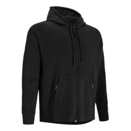 

Куртка summit fleece full zip jacket 'black' Under Armour, черный
