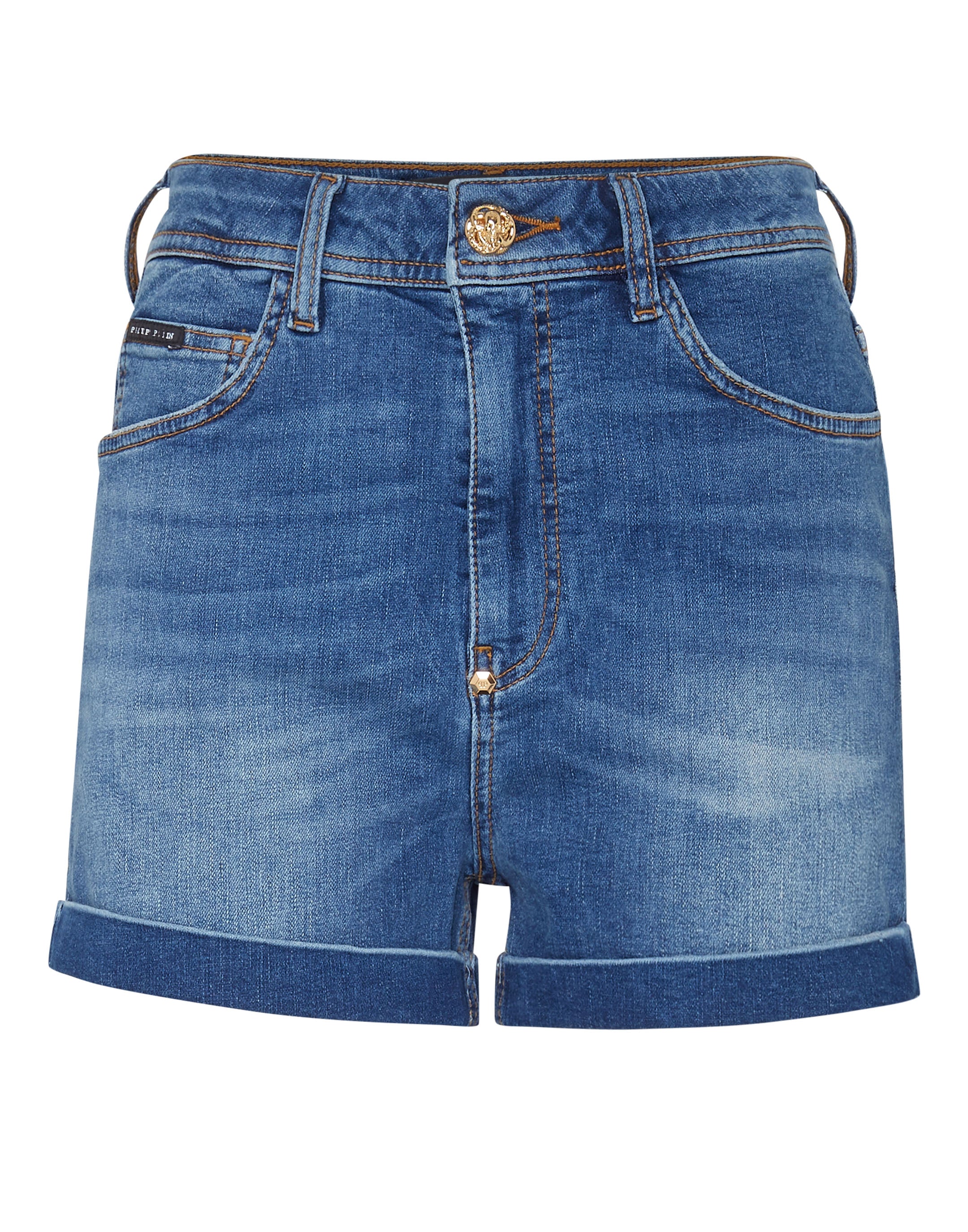 

Джинсовые шорты PHILIPP PLEIN, цвет street blue