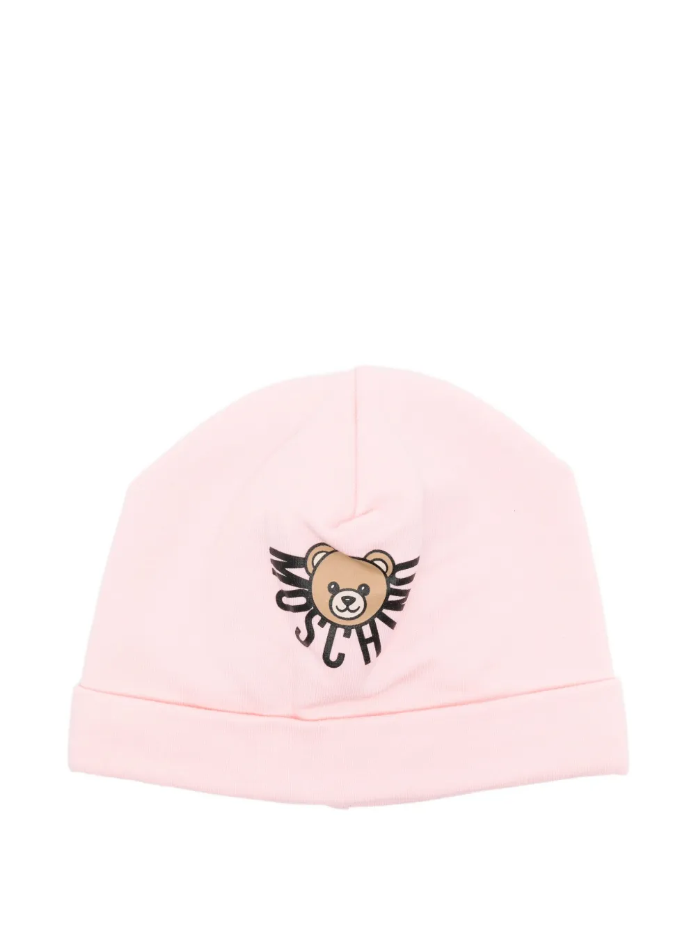 

Шапочка с логотипом Teddy Bear Moschino Kids, розовый