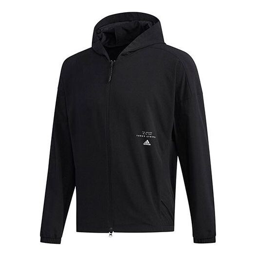 

Куртка adidas Casual Sports Hooded Jacket Men's Black, черный
