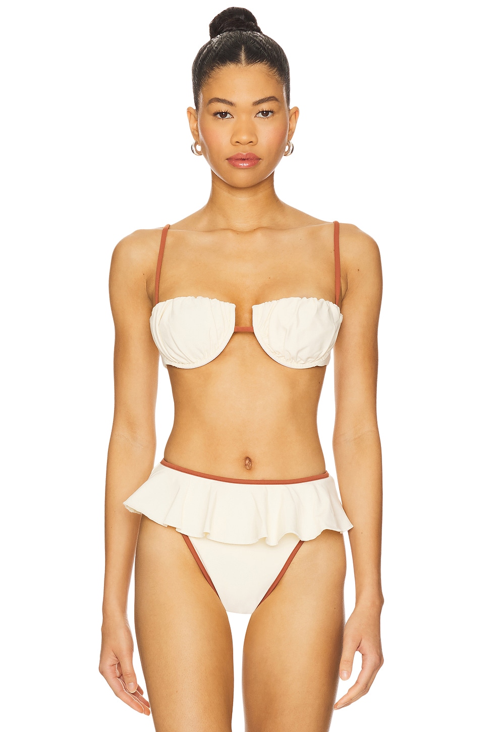 

Лиф бикини Petal от Montce Swim, oat terracotta
