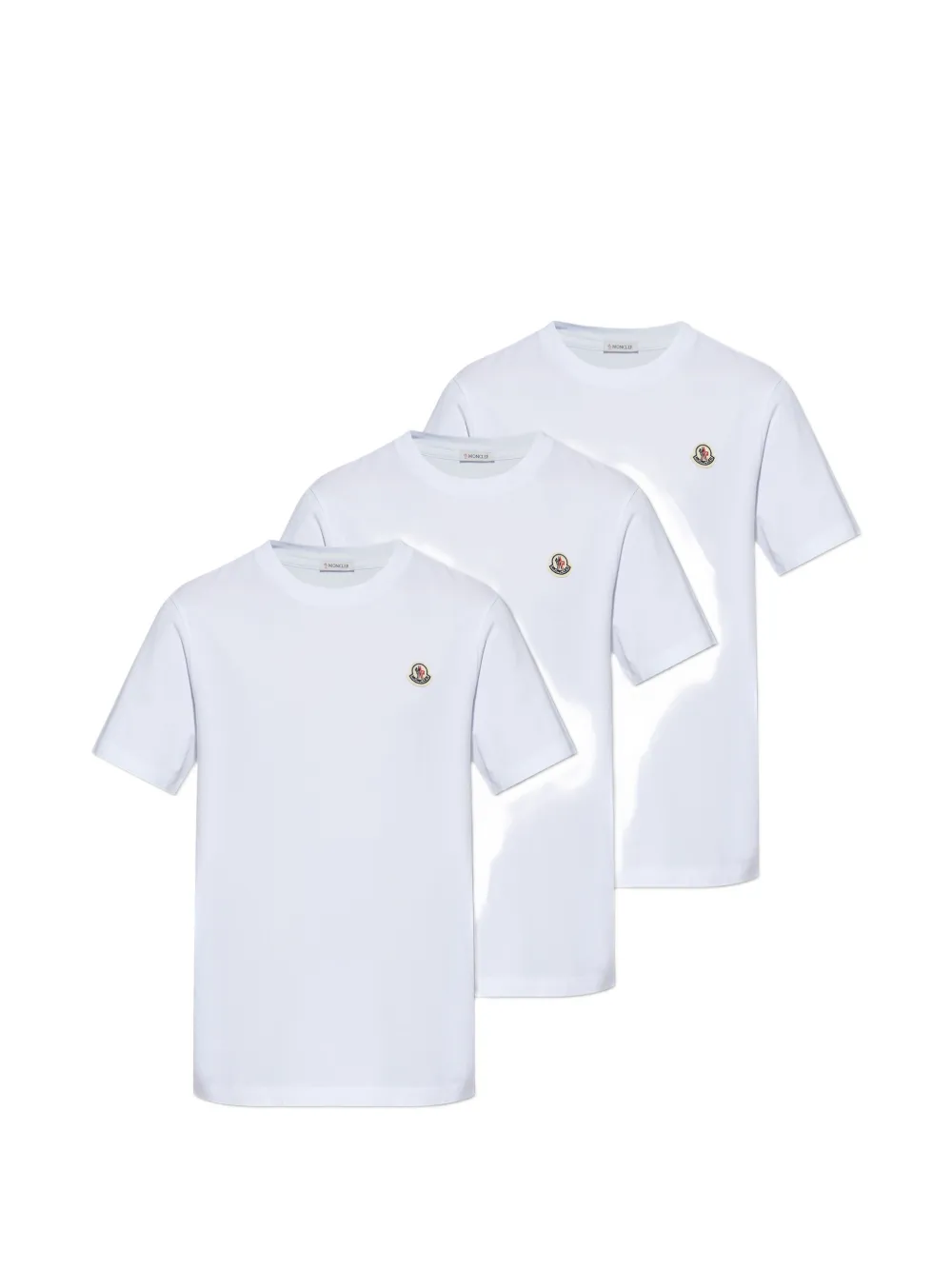

Футболки с нашивкой-логотипом (набор из трех) Moncler, белый