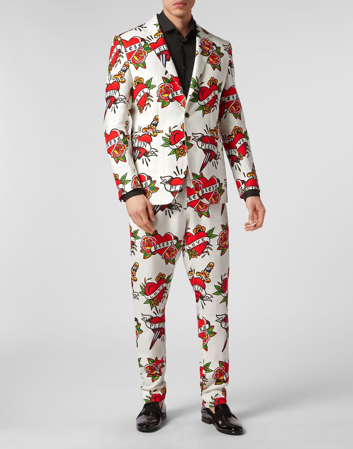 

Льняной пиджак Love Philipp Plein, белый