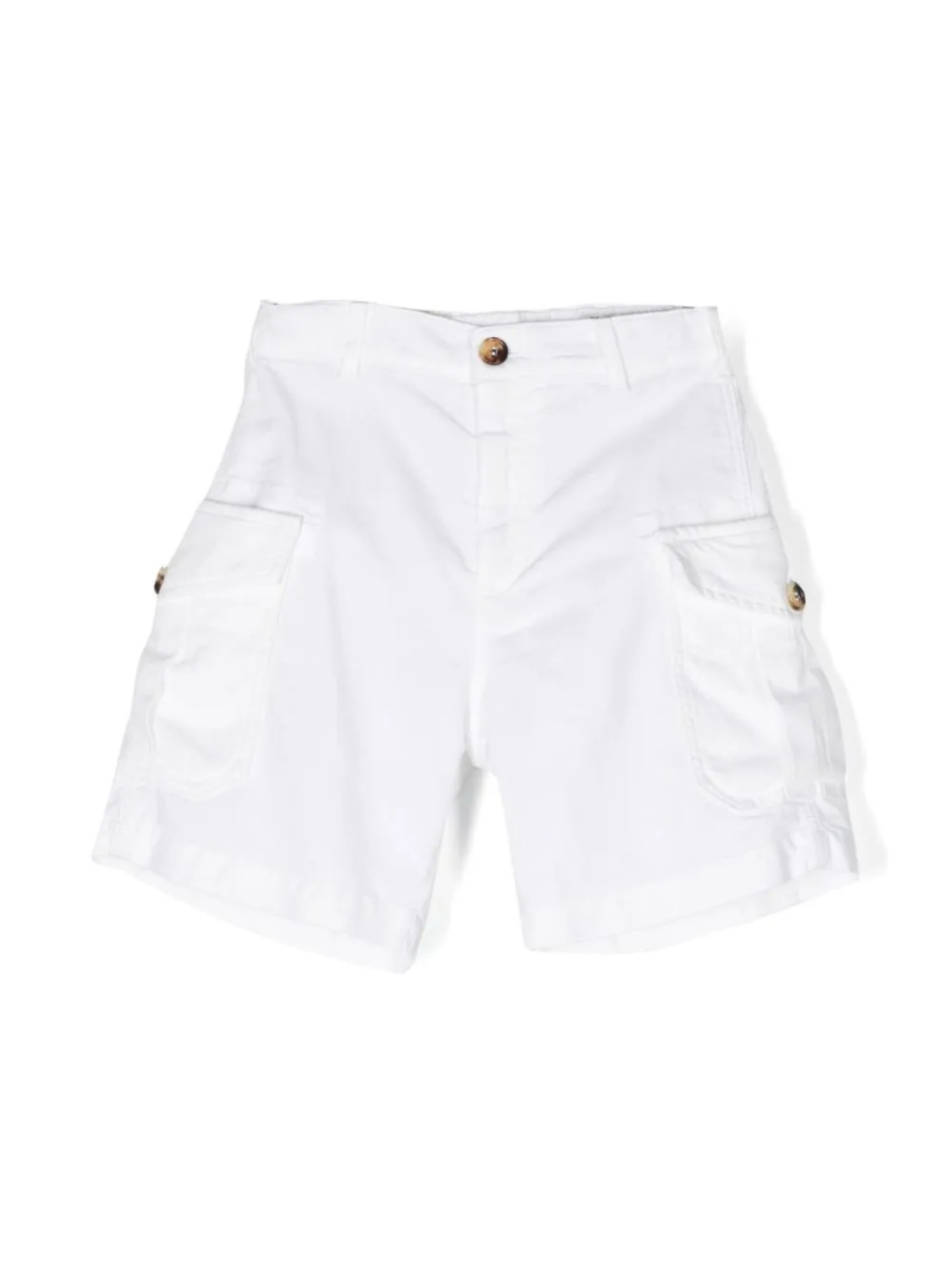 

Длинные шорты Brunello Cucinelli Kids, белый